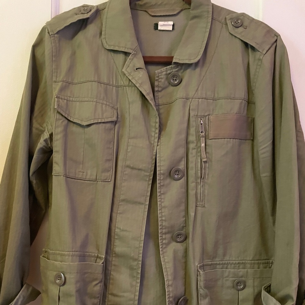 JCrew army jacket, size 10